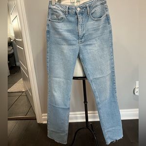 JBD Just black denim Jeans. Distressed  raw hem